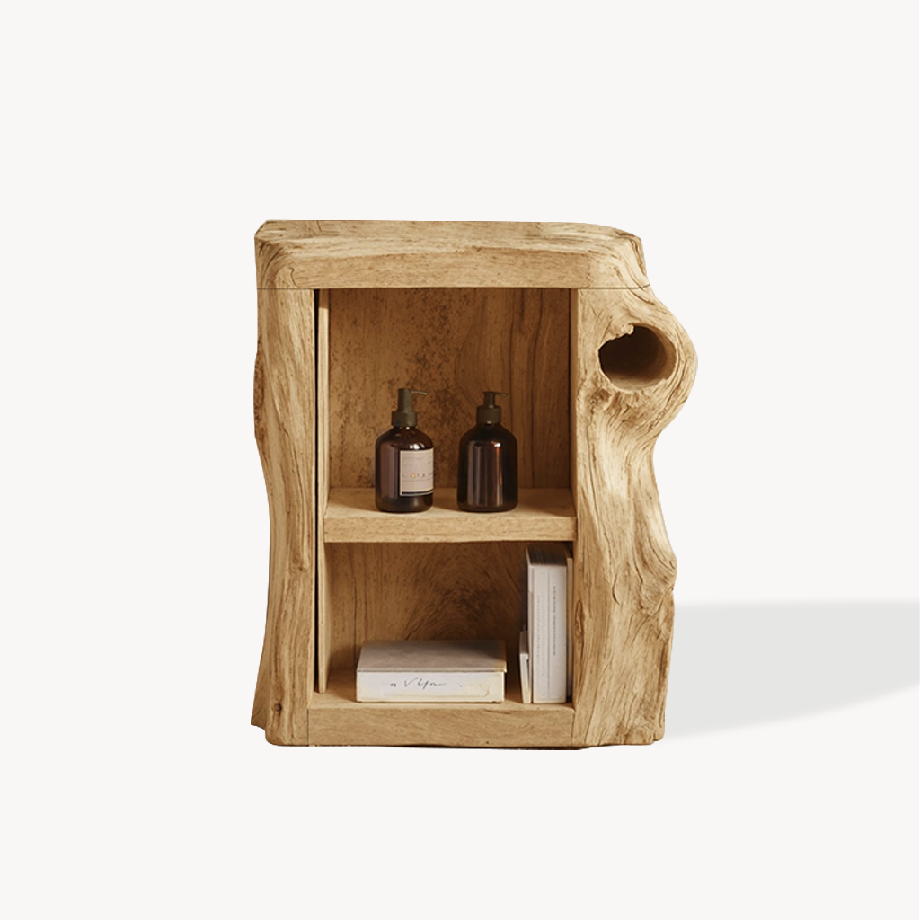 Handcrafted Live Edge Nightstand For Elegant Bedroom