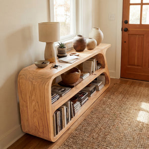 Minimalist Wooden Console Table For Living Room Display
