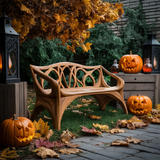 Mid Century Wooden Bench For Outdoor Furniture And Patio Decor