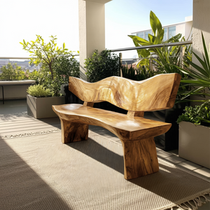 Live Edge Wood Entryway Bench For Natural Home Interiors