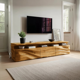 Modern TV Console With Shelf And Drawers For Living Room