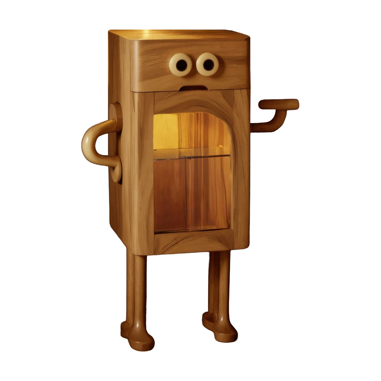Whimsical Robot Nightstand For Kids Bedroom Or Playroom