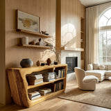 Minimalist Wooden Console Table For Living Room Storage