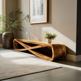 Infinity Sculpture Bench For Entryway Or Hallway