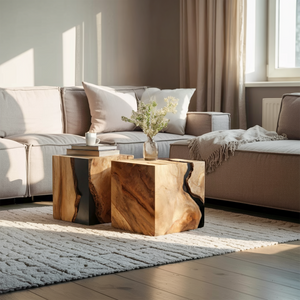 Farmhouse Low Coffee Table For Living Room And Lounge