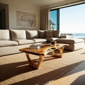 Contemporary Coffee Table Live Edge Design For Living Room