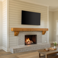 Rustic Fireplace Mantel Shelf For Living Room Cabin Decor