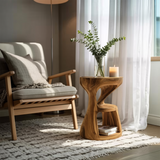 Modern Sculptural Side Table For Living Room