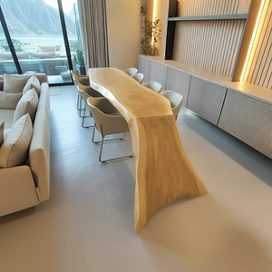 Modern Live Edge Dining Table For Kitchen