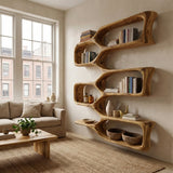 Modern Wooden Wall Shelf For Cozy Living Room Decor