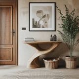 Farmhouse Solid Wood Console Table For Furniture Decor Space