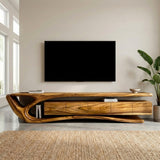 Contemporary Wooden TV Cabinet For Living Room Area
