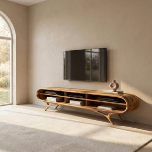 Contemporary Wooden TV Cabinet For Elegant Interior