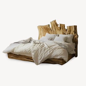 Rustic Live Edge Headboard For King Or Queen Bed