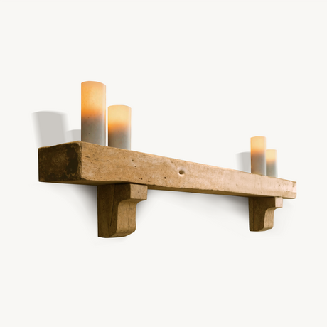 Rustic Fireplace Mantel Shelf for Cozy Cabin Living Room