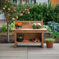 Rustic Garden Potting Bench For Outdoor Gardening