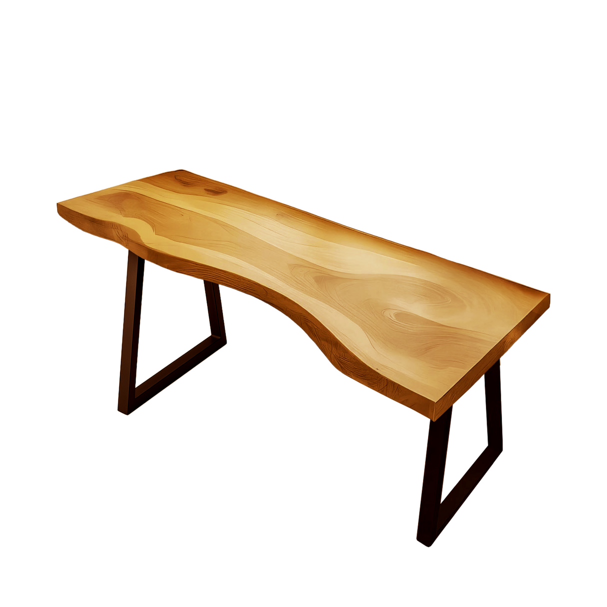 Modern Live Edge Desk For Minimalist Home Office Placement