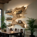 Handcrafted Wine Holder For Kitchen Wine Wall Accent