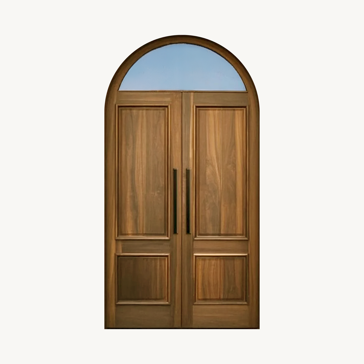Modern Arched Entry Door For Minimalist Contemporary Home