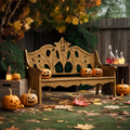 Mid Century Halloween Patio Chair For Spooky Outdoor Design
