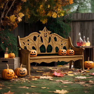 Mid Century Halloween Patio Chair For Spooky Outdoor Design