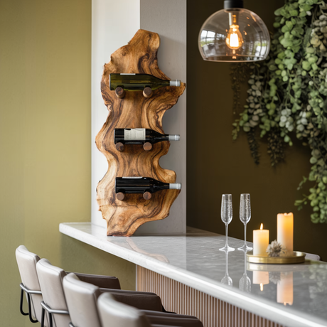 Farmhouse Wine Rack For Furniture Country Home Look