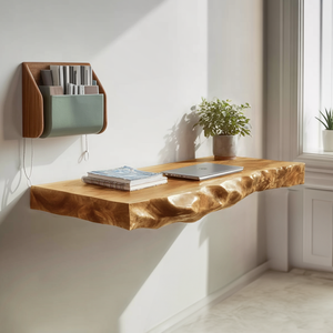 Minimalist Organic Wall Mounted Desk For Home Office