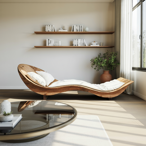 Mid Century Wooden Daybed For Modern Bedroom Furniture Decor