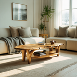 Modern Live Edge Coffee Table For Living Room Decor