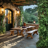 Handcrafted Kitchen Table For Warm Rustic Homes
