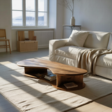 Handcrafted Solid Wood Coffee Table For Living Room Accent