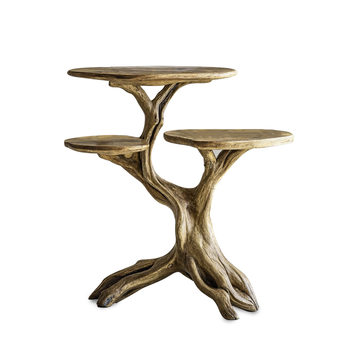 Farmhouse Solid Wood End Table Rustic Charm