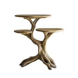 Farmhouse Solid Wood End Table Rustic Charm