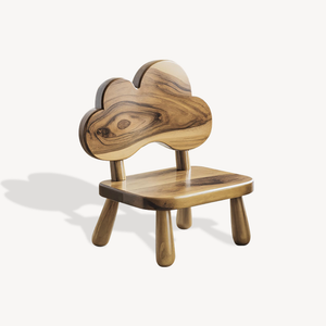 Whimsical Cloud Shaped Kids Chair For Montessori Nursery Or Playroom