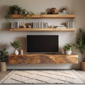 Handcrafted TV Console For Living Room Decor