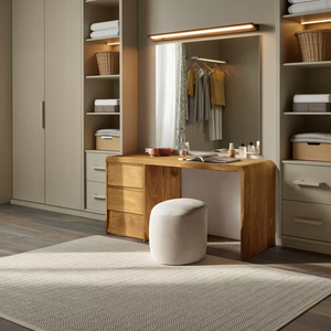 Modern Organic Vanity Table For Bedroom Space