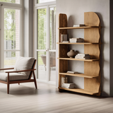 Minimalist Bookcase Sculptural Design For Living Decor