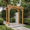 Rustic Garden Arbor Arch For Outdoor Pathways