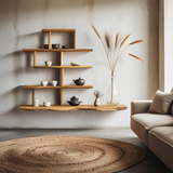 Farmhouse Live Edge Shelf For Bedroom Decor And Storage