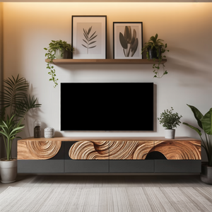 Farmhouse TV Cabinet For Living Room Furniture