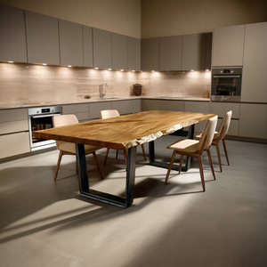 Dining Room Farmhouse Solid Wood Dining Table Warm Grain