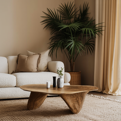 Handcrafted Low Table For Sophisticated Interiors