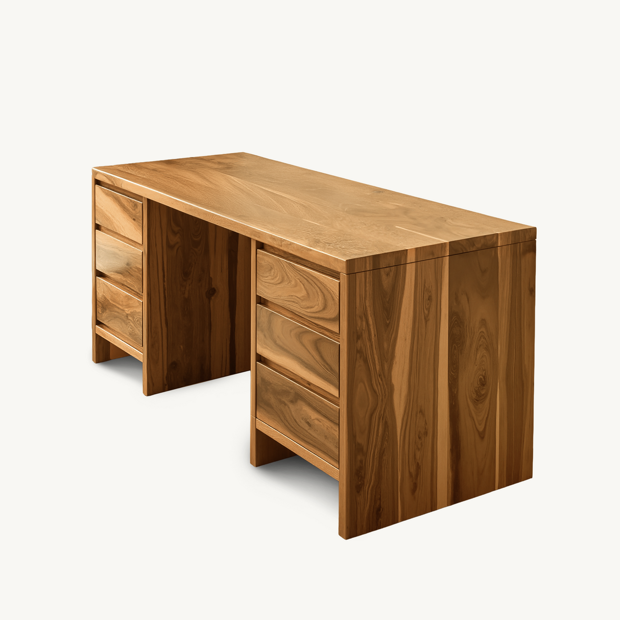 Modern Desk With Drawers Minimalist Office Table For Home Study And Workspace