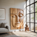 Modern Buddha Face Wall Art Living Room Entryway