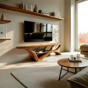 Organic Modern TV Stand For Living Room