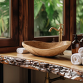 Wood Wash Basin Rustic Design For Farmhouse Bathroom