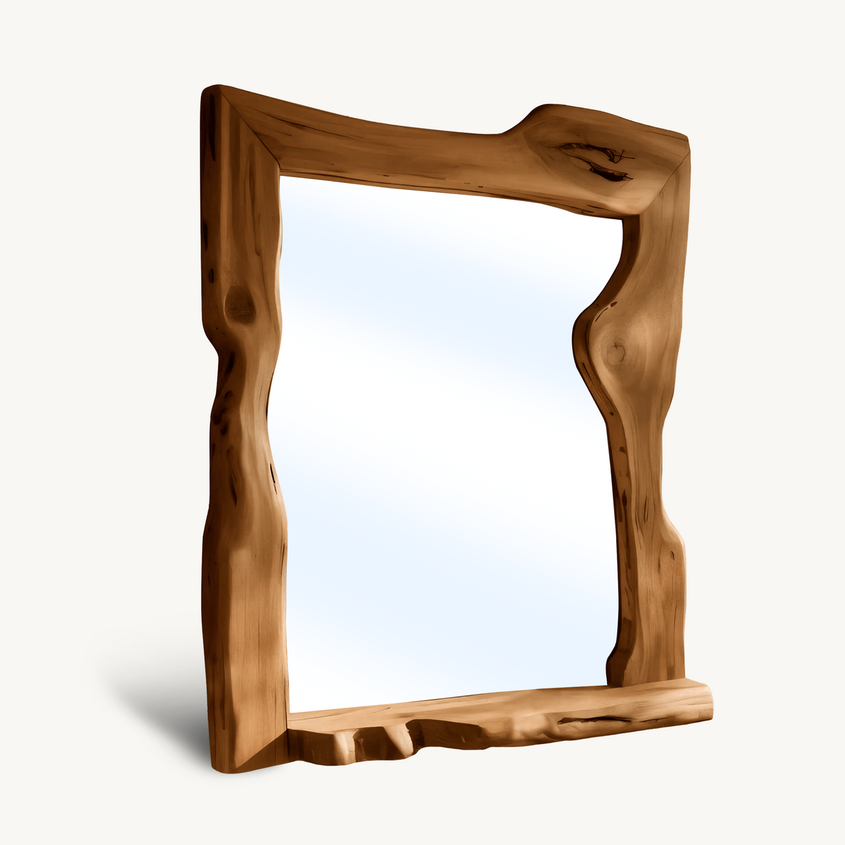 Rustic Style Live Edge Wall Mirror Entryway Bathroom And Bedroom