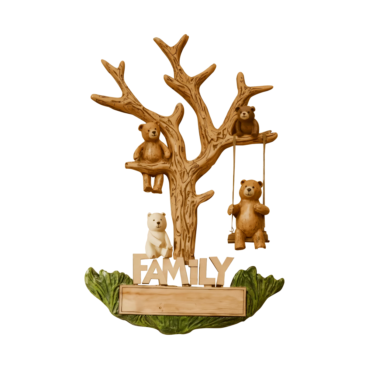 Rustic Bear Family Wall Art For Living Room Nursery Or Entryway