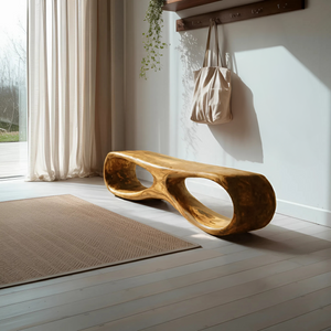 Organic Sculptural Bench For Living Room Decor