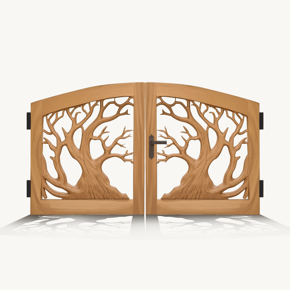 Rustic Tree Branch Gate Design For Garden Entrance
